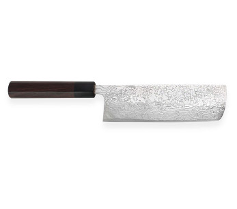 nakiri veitsi japonais artisanal Takeshi Saji R2 Damas 17cm