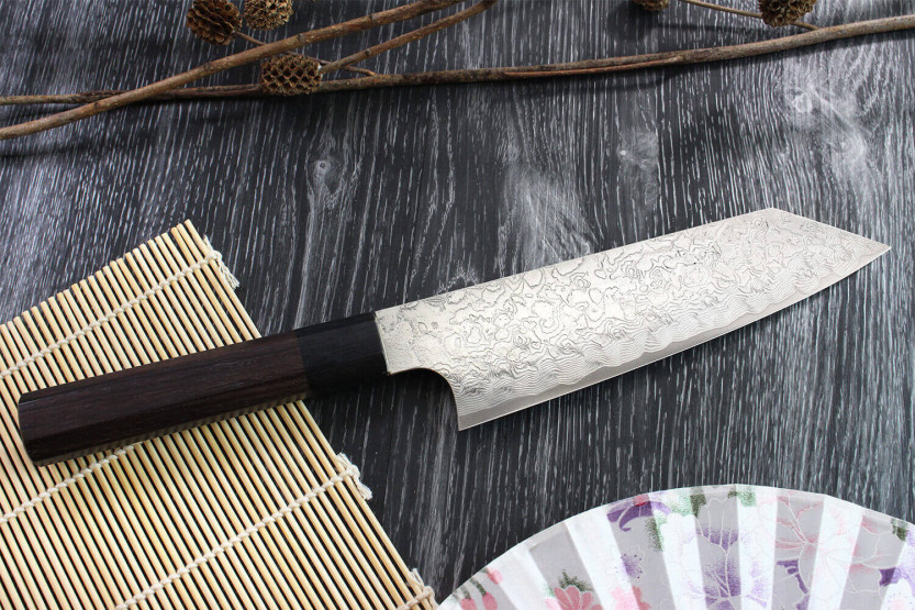 Takeshi Saji R2 Damascus 18cm handmade Japanese bunka knife