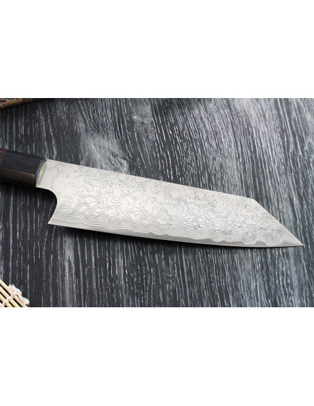 Takeshi Saji R2 Damaskus 18 cm håndlavet japansk bunka-kniv