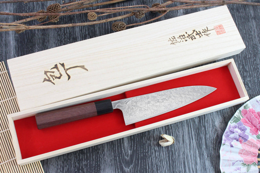 Takeshi Saji R2 Damas 18cm handmade Japanese chef ' s knife