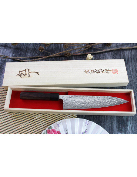 Takeshi Saji R2 Damas 21cm handmade Japanese chef ' s knife