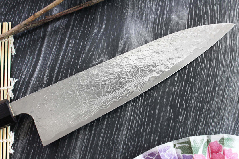 Takeshi Saji R2 Damas 21cm handmade Japanese chef ' s knife