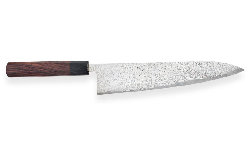 Takeshi Saji R2 Damas 24cm käsintehty japanilainen keittiöveitsi
