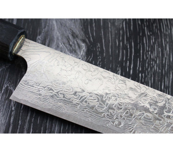 Takeshi Saji R2 Damascus 24cm käsintehty japanilainen sujihiki veitsi 2