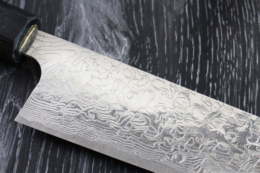 Takeshi Saji R2 Damascus 24cm handgemaakt Japans sujihiki mes