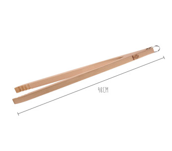 Gefu Natura pinzas de madera extra largas para barbacoa 48cm