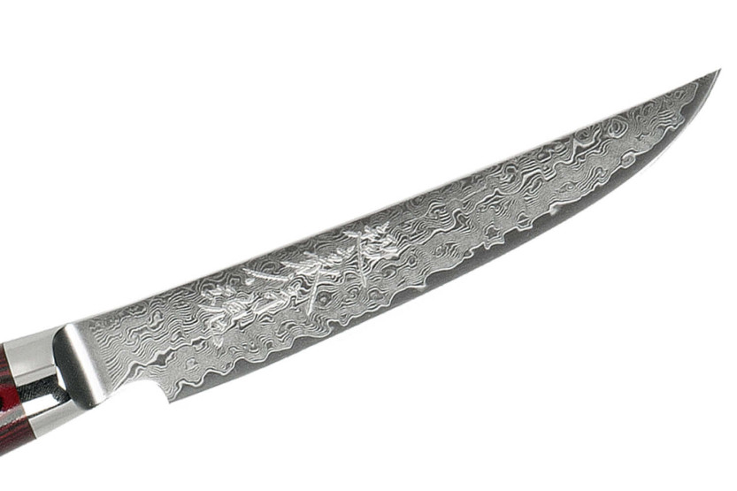 Japansk biffkniv Yaxell Super Gou 11 cm damask 161 lag