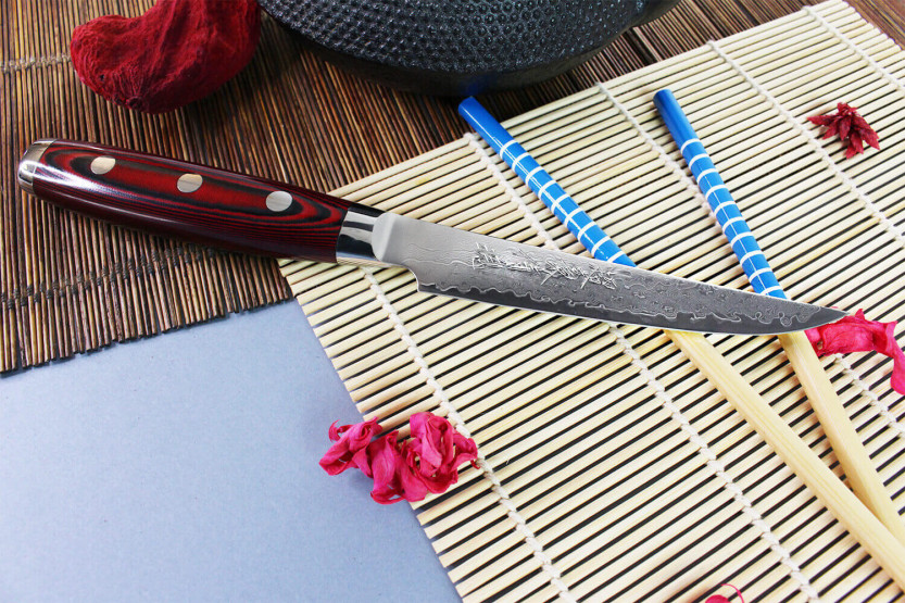 Yaxell SUPERGOU 11 cm japansk steakkniv i 161 lag damaskus