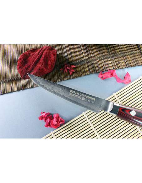 Yaxell SUPERGOU 11 cm japansk steakkniv i 161 lag damaskus