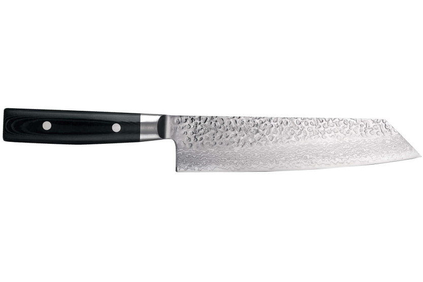 Yaxell Zen Japanese Kiritsuke knife 20cm Damascus blade 37 layers micarta handle