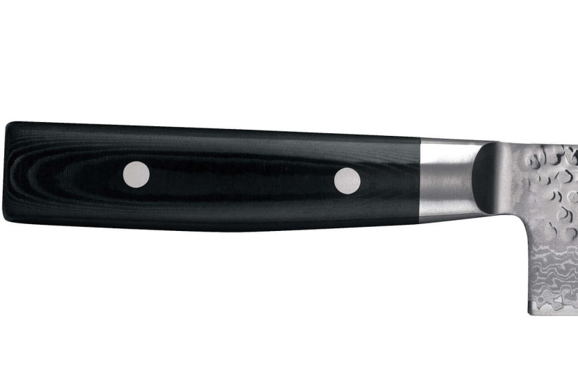 Yaxell Zen japansk Kiritsuke-kniv 20 cm Damaskus-blad 37 lag micarta-håndtag