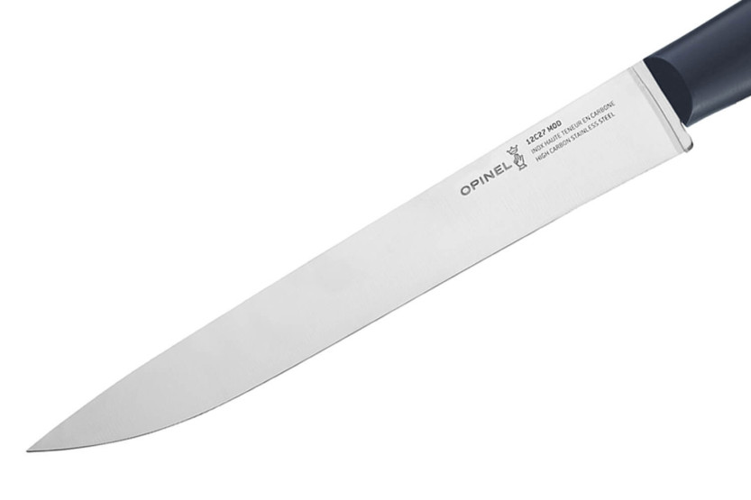 Opinel Intempora slicing knife n°227 20cm blade navy blue handle