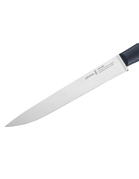 Faca para fatiar Opinel Intempora n°227 20cm lâmina cabo azul marinho