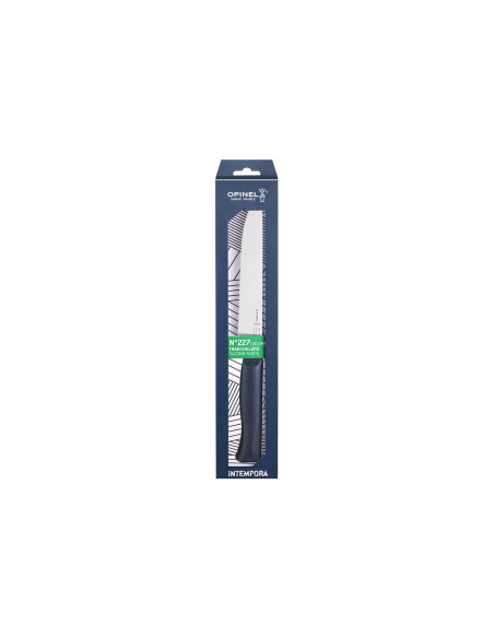 Opinel Intempora påleggskniv nr. 227 20 cm blad marineblått håndtak