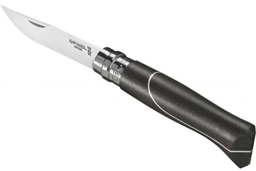 Opinel n°8 Cuchillo Ellipse 8.5cm hoja acero inoxidable mango ébano