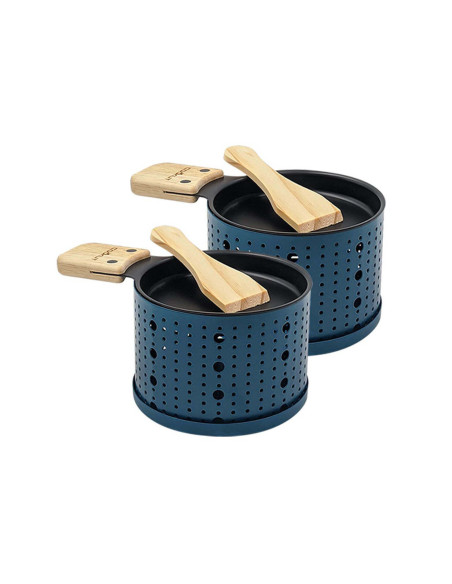 Cookut Lumi candle raclette set with pans and spatulas for 2 people