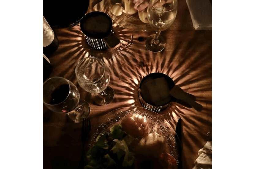 Cookut Lumi Raclette Candle Set serviços individuais panelas e espátulas