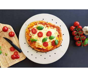 Cookut Crispiz vuurvaste pizzasteen voor oven en barbecue 38cm 2