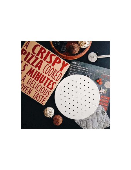 Cookut Crispiz eldfast pizzasten för ugn och grill 38cm