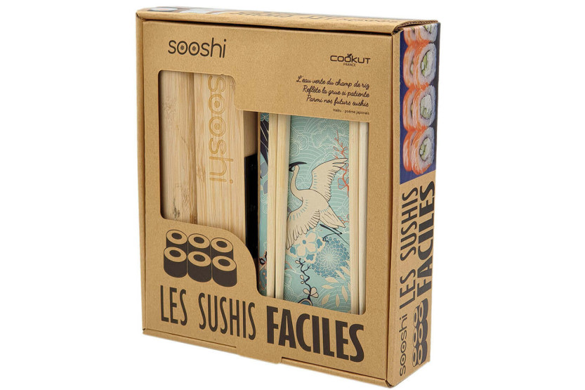 Sooshi Cookut set 1 sushi/maki maker + 2 paar eetstokjes + 1 receptenboek