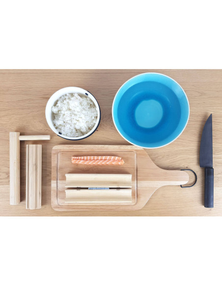 Sooshi Cookut Set 1 Sushi-/Maki-Maschine + 2 Paar Stäbchen + 1 Rezeptbuch