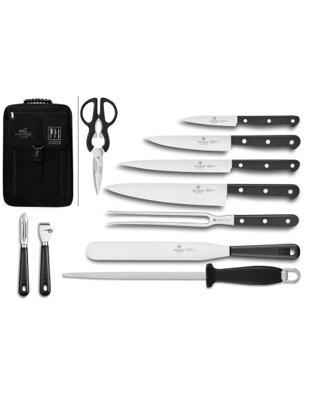 Bolsa Especial Chef Sabatier 32 Dumas Cuisineco 4 cuchillos + 6 utensilios - Exclusividad