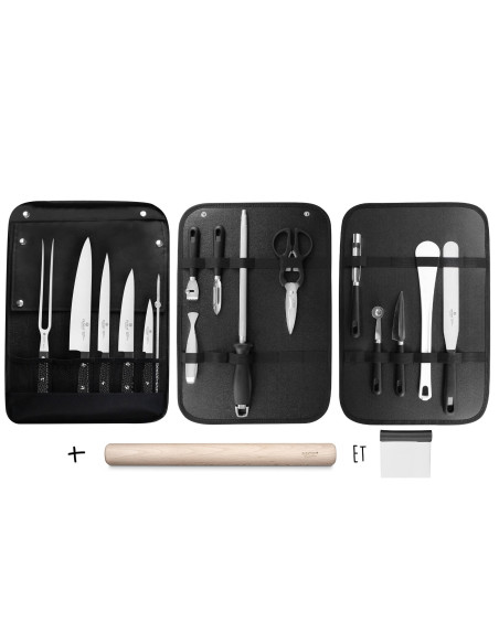 Bolsa Especial Chef Sabatier 32 Dumas Cuisineco 4 cuchillos + 14 utensilios - Exclusividad