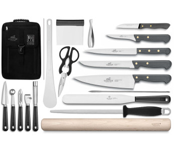 Sabatier Cuisine d'Aujourd'hui specialkockväska 5 franska knivar + 13 redskap - Exklusiv