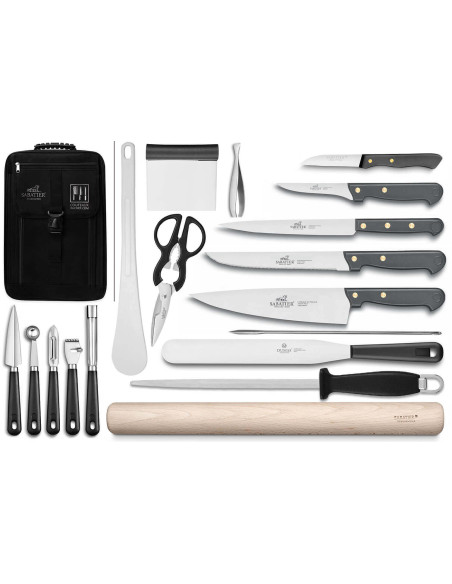 Neceser especial Sabatier Cuisine d'Aujourd'hui 5 cuchillos franceses + 13 utensilios - Exclusivo
