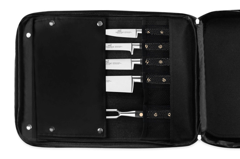 Chef's bag Sabatier Chef 4 French kitchen knives + 1 fork - Exclusive