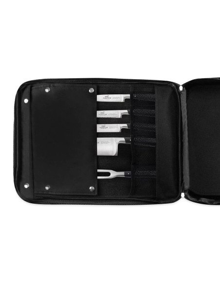 Chef's bag Sabatier Edonist 4 French kitchen knives + 1 fork - Exclusive