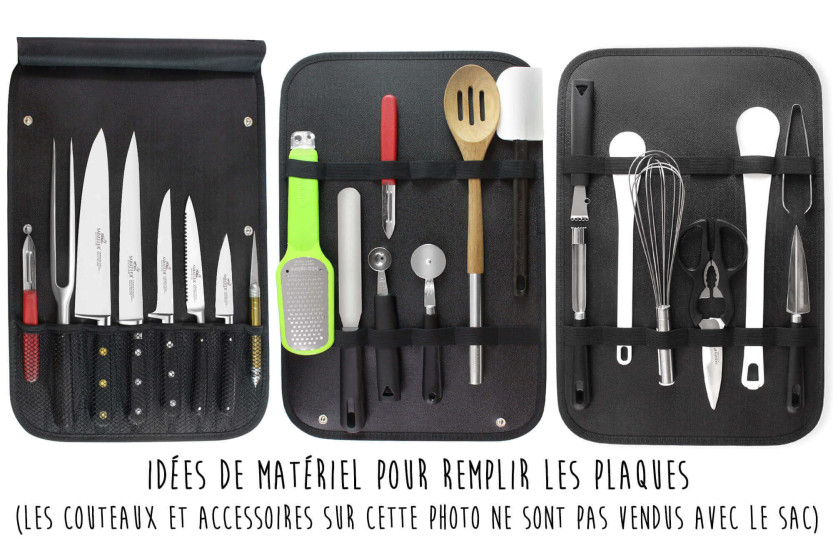 Chef's bag Sabatier Edonist 4 French kitchen knives + 1 fork - Exclusive