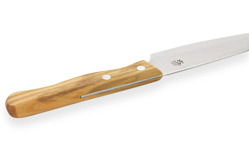 Gehring Look kokki ' s veitsi 15cm terä damascus 65 kerrosta oliivipuu kahva