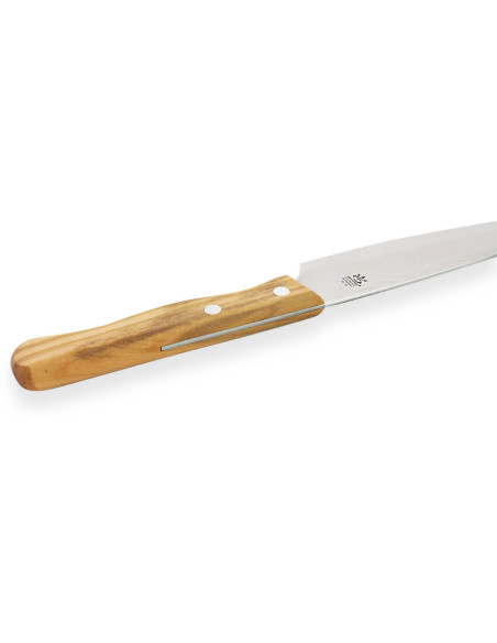 Gehring Look kockkniv 15cm blad damaskus 65 lager olivträhandtag