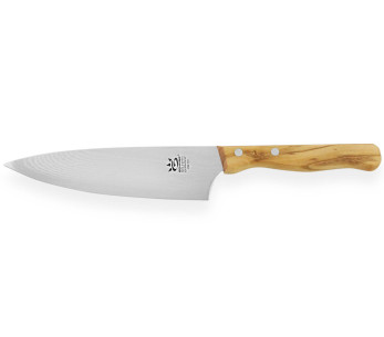 Coltello da cuoco Gehring Look lama 15 cm damasco 65 strati manico in legno d'oliva