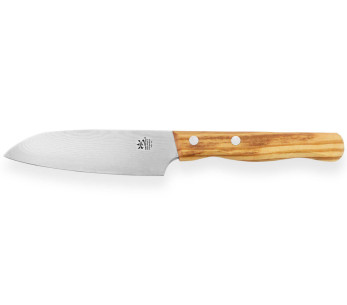 Gehring Look santokukniv 11 cm blad damaskus 65 lag håndtak i oliventre