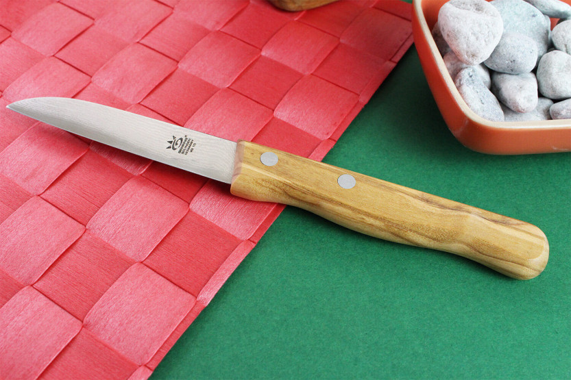 Gehring Look spelucchino 8 cm lama damasco 65 strati manico in legno d'oliva