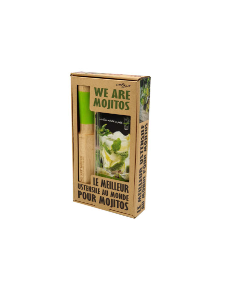 Mojito Cookut-sæt 1 piskeris + 2 glassugerør + 1 opskriftsbog