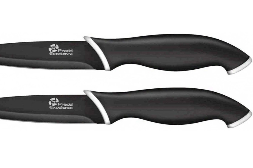 Estuche de 6 cuchillos Pradel Excellence 10cm hoja negra con recubrimiento antiadherente