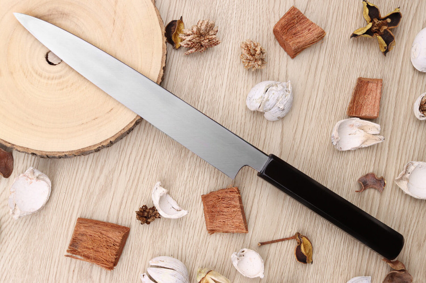 Cuchillo yanagiba japonais artisanal Kagekiyo Suri Urushi 21cm