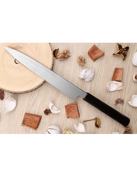 Yanagiba-kniv japonais artisanal Kagekiyo Suri Urushi 21cm
