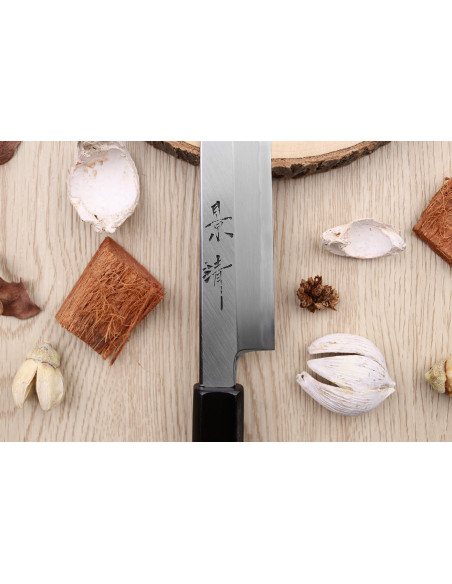 Yanagiba mes japonais artisanal Kagekiyo Suri Urushi 21cm