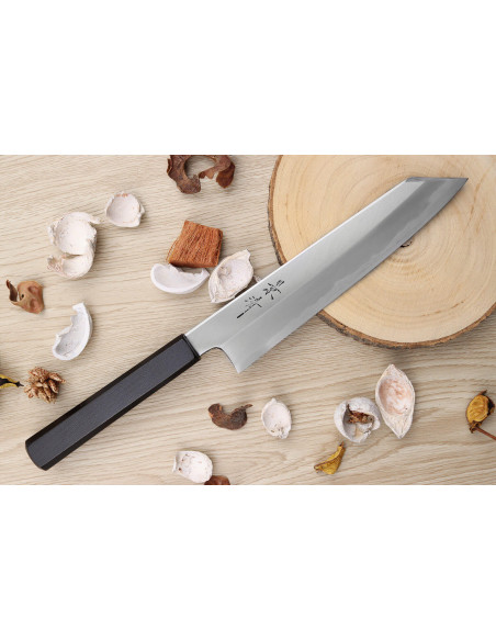 Kiritsuke knife Japanese artisanal Kagekiyo Suri Urushi 21cm