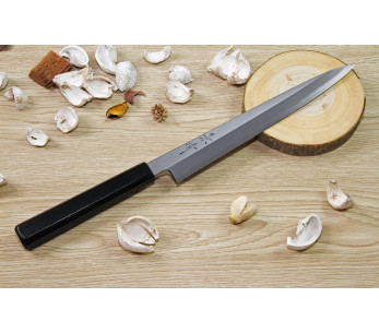 Faca sujihiki japonesa artesanal Kagekiyo Suri Urushi 24cm 2