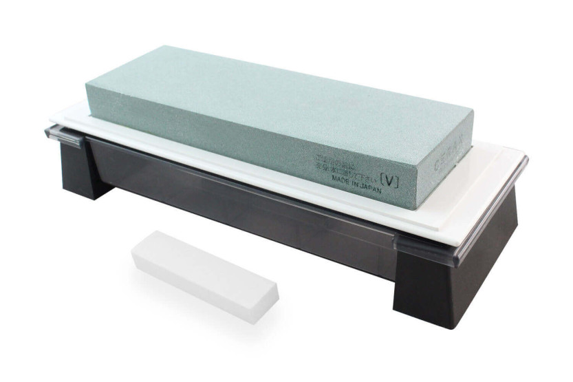 Suehiro Cerax keramische 180 grit Japanse wetsteen op voet
