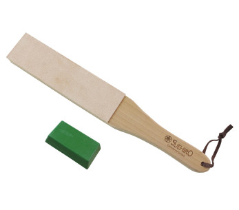 Suehiro Japanilainen kiillotusnahka 31cm + hiomatahna + hiomatahna