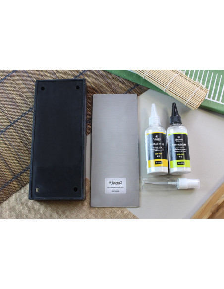 Suehiro Japanisches Kit zum Restaurieren von Damast eines Messers - 5 Teile