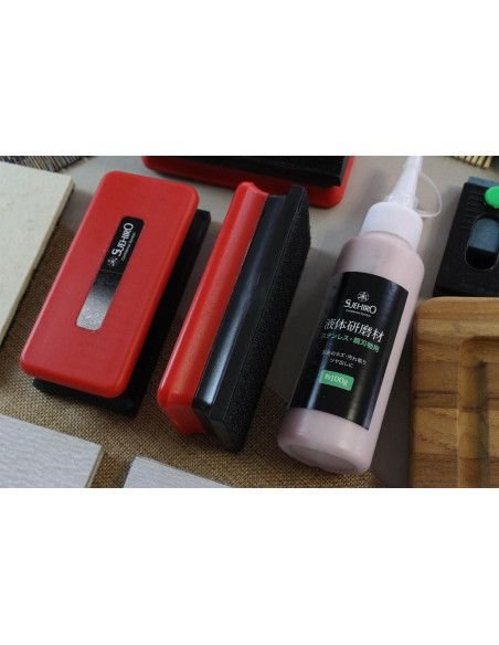 Kit completo Suehiro japonés para eliminar el óxido y pulir las cuchillas