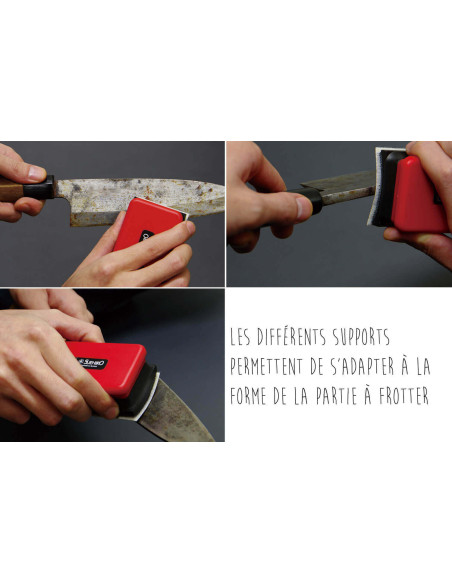 Kit completo Suehiro japonés para eliminar el óxido y pulir las cuchillas