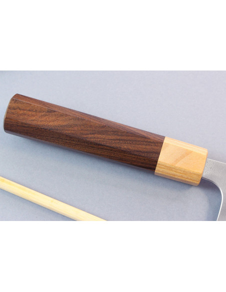 faca nakiri japonês artesanal Yoshimi Kato AS Nashiji 16,5cm